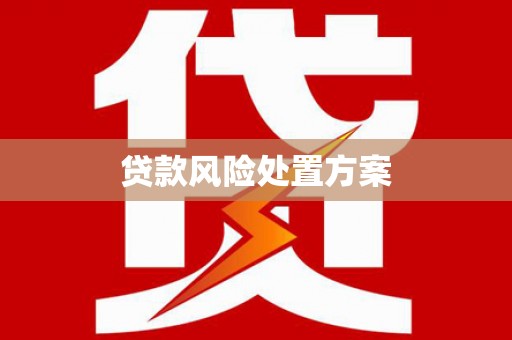 华县贷款风险处置方案